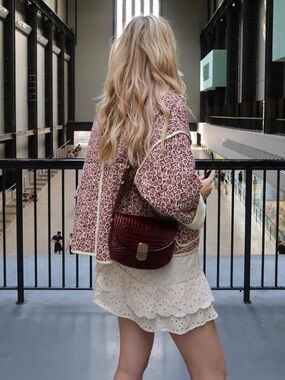 Quilted Floral Puffer Women’s Jacket